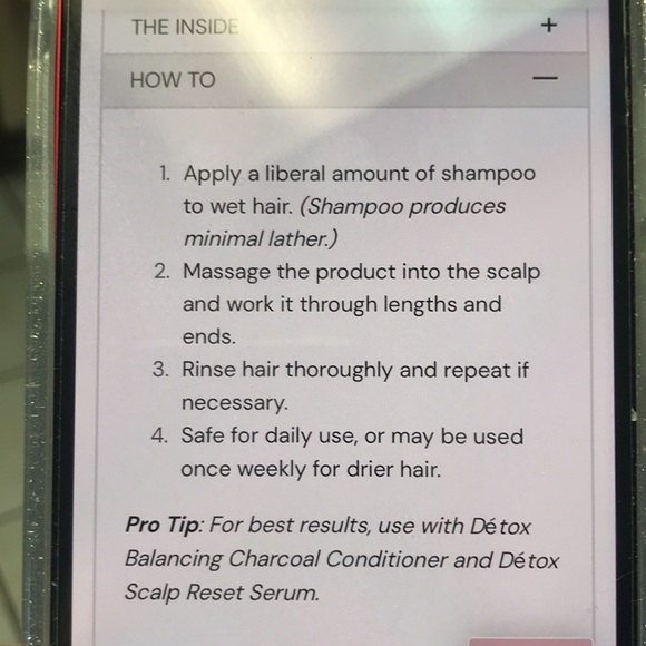 Lange Detox deep cleaning charcoal shampoo NEW - Picture 6 of 6